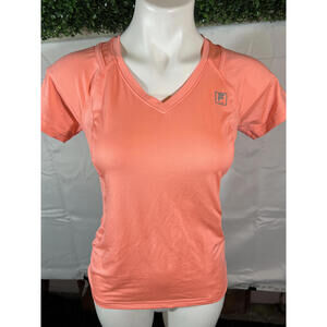 Fila Sport Coral V-Neck Athletic T-Shirt
